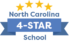 NC 4 star school badge