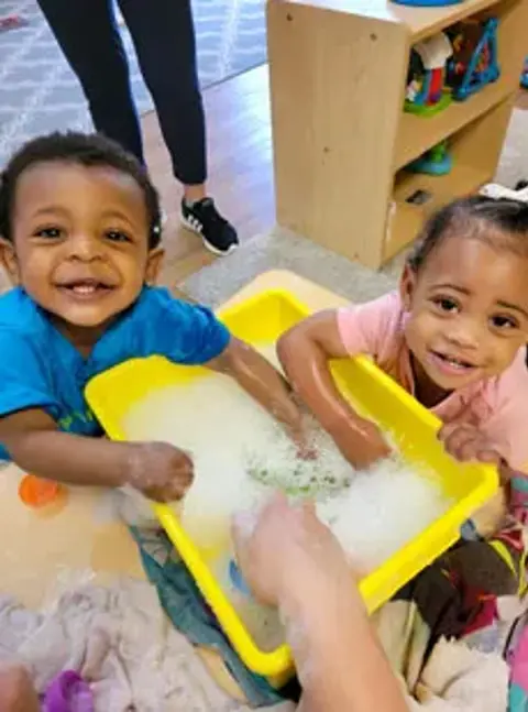 164 Washing Colorful Easter Eggs Web